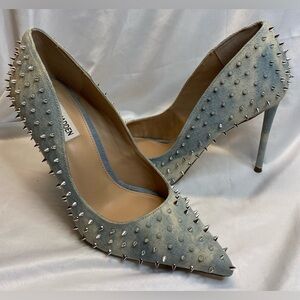 Steve Madden Silver Studded Heels